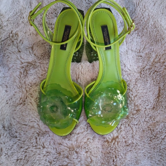 DOLCE & GABBANA LEATHER SLINGBACK - Picture 4 of 10